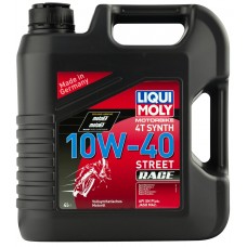LIQUI MOLY 20754 Синт. мот.масло д/4-т.мотоц. Motorbike 4T Synth Street Race 10W-40 SN MA2 (4л)