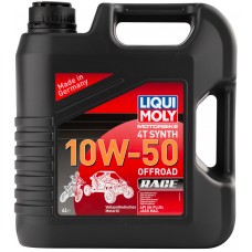 LIQUI MOLY 3052 Синт.мот.масло д/4-т.мотоц.Motorbike 4T Synth Offroad Race 10W-50 SL;JASO МА2 (4л)